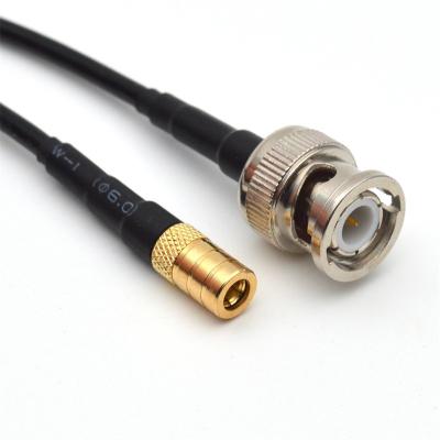 China Coaxial Signal Transmission Cable Connector With BNC To SMB RG59 Cable for sale