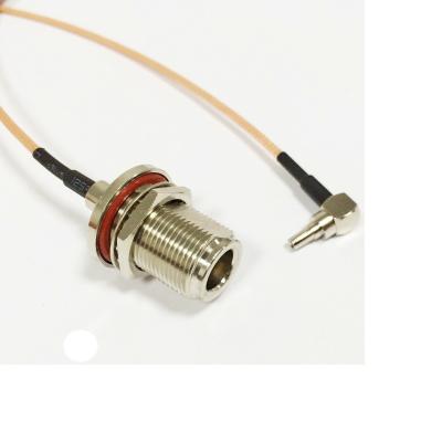 China Signal Transmission Coaxial Cable RG179 Crimp With Waterproof BH N Female To Male TS9 Cable for sale