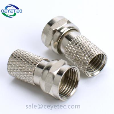 China Large RF Nut RG58 RG59 RG6 RG11 F Connector for sale