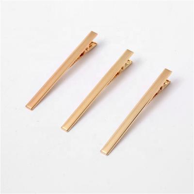 China Hair Accessories Factory Direct Sales Fashion Metal Clip DIY 6cm Platypus Korean Female Golden Clip for sale