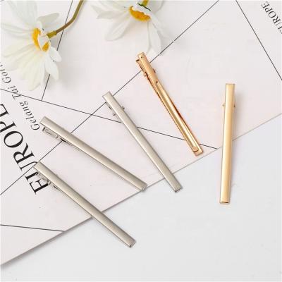 China DIY hair accessories factory direct sales 8CM metal crocodile hair clip fashion all-match women's platypus golden clip for sale