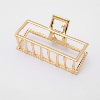 China Shark Main Clip Temperament Claw Female Medium Rectangle Hairpin Hair Accessories Metal Single Hairpin for sale