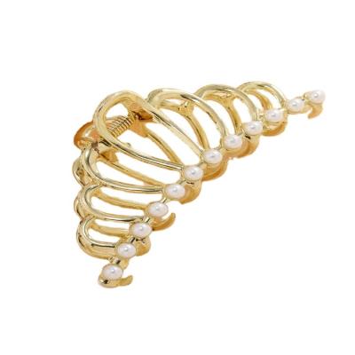 China European hair accessories and big temperament American women's hairpin claw metal fashion crown dish hairpin wholesale for sale