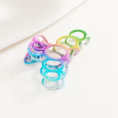 China Hair Accessories Shapes Metal Hair Accessories Kids Color Grab Clip Back Main Clip Five Ring Hair Clips Small Shark for sale