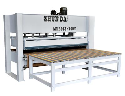 China Heavy Duty Wood Work Machinery Woodworking Hot Press With Teflon Conveyer Belt for sale