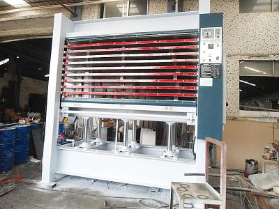 China 90T 10 Layers Hydraulic Hot Press Machine For Plywood Steel Plate Main Frame for sale