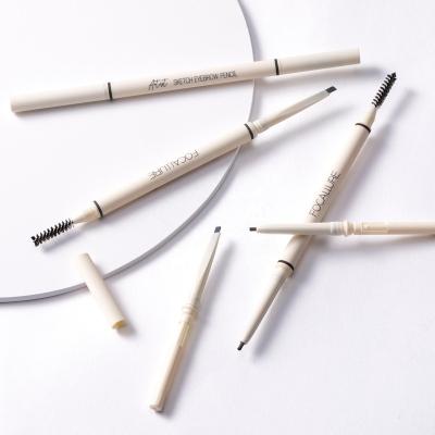 China FOCALLURE FA118 Triangle Tip Waterproof Double Sided Brow Pencil with Combs for Fills Brows for sale