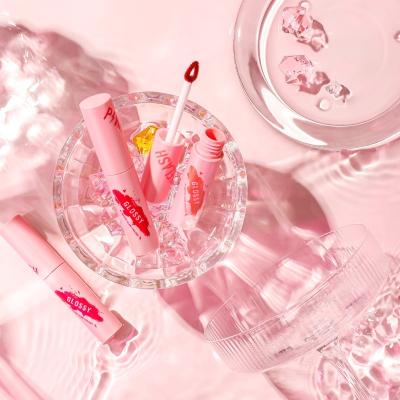 China PINKFLASH PF-L09 Summer Lip Gloss Waterproof Water Base Lip Tint Moisturizing Lip Gloss Luster for sale