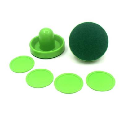 China Indoor Game Air Hockey Table Accessories Lightweight 2 Slider Pusher Goalies And 4 Pucks for sale