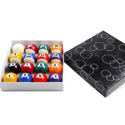 China Economy White Black Box Pool Ball And Set American Billiard Balls 2 1/4