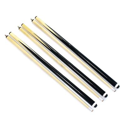 China 2-Piece Length 2-Piece White Wood Billiard Cue Stick Wooden Billiard House White Wooden Cue Sticks for sale