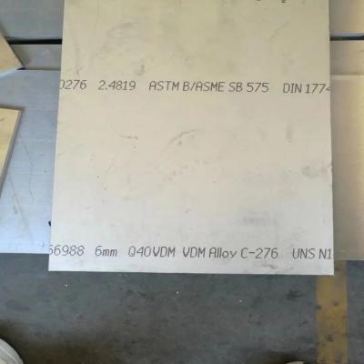 China Hastelloy C - 276 Alloy Steel Sheet 8.9g / Cm3 Nickel Chromium Molybdenum Plate for sale