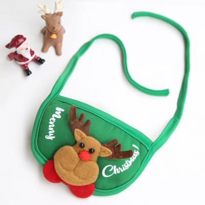 China Cute Viable Christmas Accessories Funny Dog Hat Bib For Pet Christmas Cloths for sale