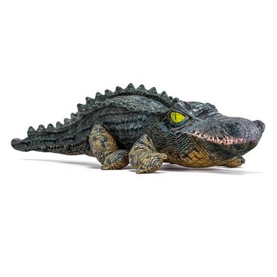 China Plush Simulated Plush Printing Ugly Crocodile Toy Zoo Park Decoration Plush Toy for sale