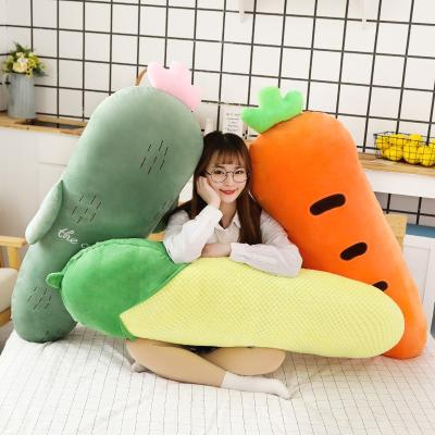 China Cactus Plush Toy Food Stuffed Toy Carrot and Long Corn Stuffed Toy Fruit Pillow for sale