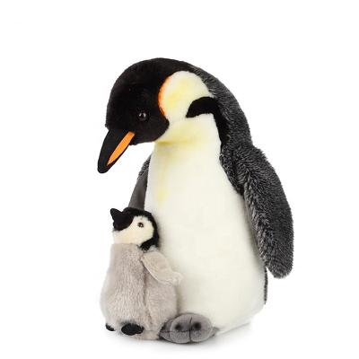 China Custom Stuffed Plush Zoo Simulation Penguin Plush Toy Real Animal Toy for sale