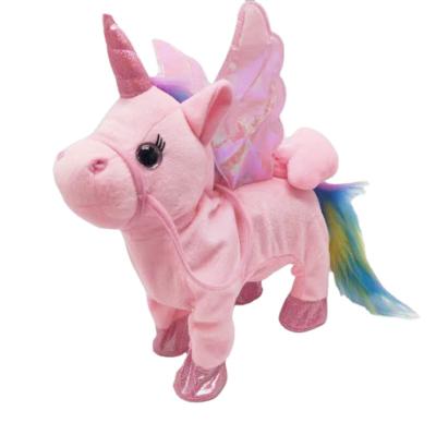 China High Quality Unicorn Plush Toy Girl's Gift Toy Pink Horse Home Decor Rainbow Plush Toy for sale