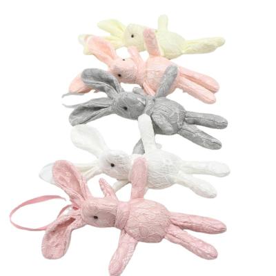 China 18cm Plush Animal Stuffed Rabbit Plush Toy Rabbit Key Chain Bunch Dolls for sale