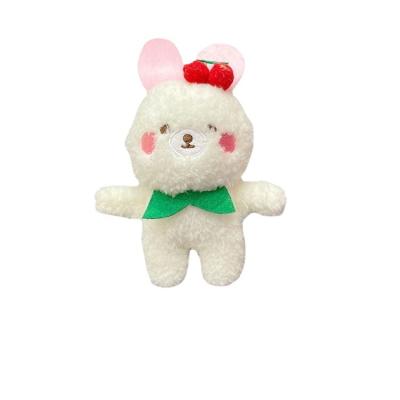 China 14CM Cute Plush Bear Doll Cute Cartoon Rabbit Plush Toy Backpack Chain Pendant Ornament for sale