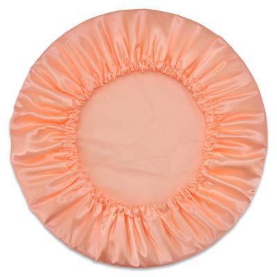 China High Quality Double Layer Shower Cap Satin Fabric Large And Sustainable Waterproof EVA Shower Cap Factory Direct for sale