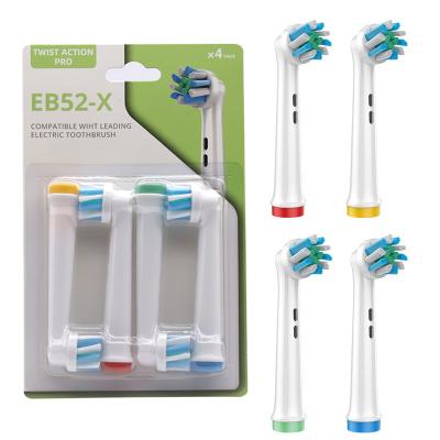 China Hotel New Arrival Patent 4pcs Oral Brush Heads For B Oral Toothbrushes Heads for sale