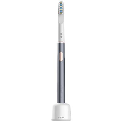 China Aluminum Alloy LULA Sonic Whitening Rechargeable Toothbrush USB Fast Charging Sonic Cleaning With Powerful Timer for sale