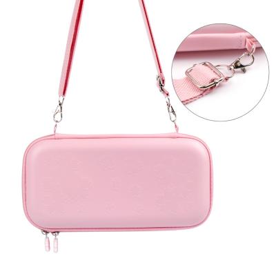 China Dropshipping Cute Pink Cherry For Switch Lite Travel Carrying Case Support For Games Switch Lite Hard Shell Portable Storage Bag for sale