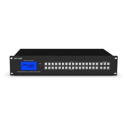 China Support 3D MT-ViKI HD 1616 4K30Hz 16 Input 16 Output 16x16 H-DMI Matrix Switcher with RS232 Serial Port WEB Control for sale