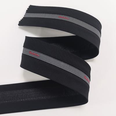 China Other Custom Logo Ribbon Striped Belt Working Materials Logo Waistband Accessory Lining for sale