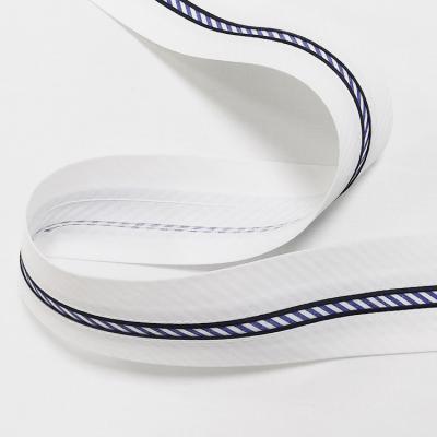 China Other White Herringbone Pattern Fabric Size Lining Webbing Belt Belt Interlining for sale