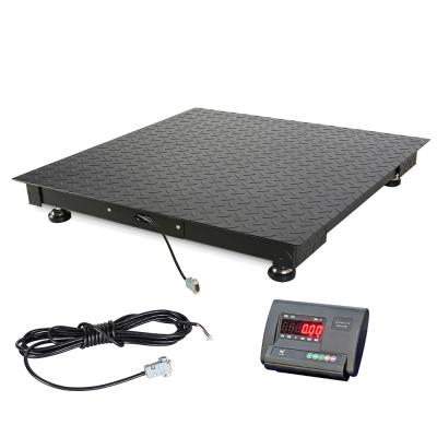 Cina High Accuracy 1.2m*1.2m 1.5m*1.5m Platform Industry Weigh Scale 2 ton Floor Scale 1t in vendita