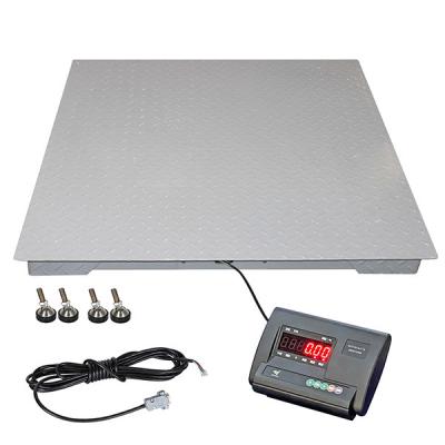 China Warehouse Shipping Digital Floor Scale Heavy Duty Weighing 3000kg 0.5kg Accuracy for sale