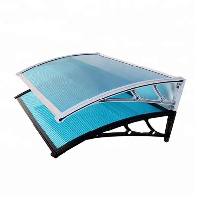 China Beautiful Polycarbonate Awnings Waterproof Aluminum Alloy Bracket Canopy for sale