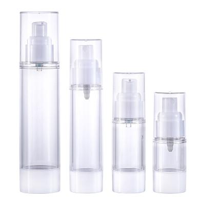 China Eco-friendly 15ml 30ml 50ml 100ml Cosmetic Packaging Container Bottles Airless Pump Vacuum Mist Spray Bottle, Lotion Press Bottle for sale