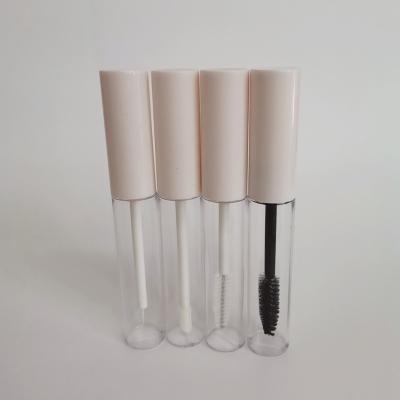 China White mascara mascara tubes glossy white mascara container tube with magic wands lip gloss tube for sale