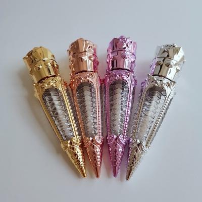 China High Quality Queen Crown Lip Gloss Tubes Purple Silvery Pink Gold Lip Gloss Container Tube With Magic Wands for sale