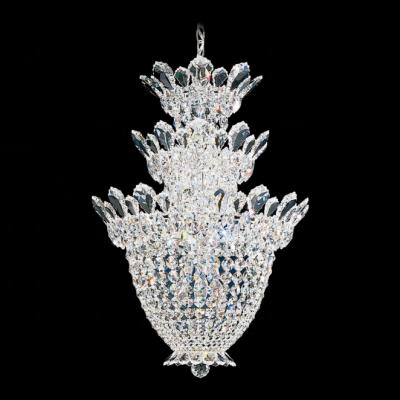 China Traditional Custom Luxury Hotel Dining Baccarat Glass K9 Crystal Chandelier Lighting Baccarat Villa Living Room Candle Chandelier for sale