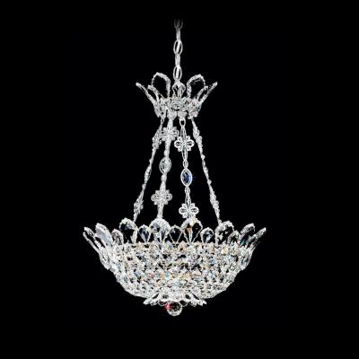 China Large Baccarat Curved Glass Crystal Arm Chandelier European Modern Hotel Crystal Chandelier Lighting Custom Modern for sale