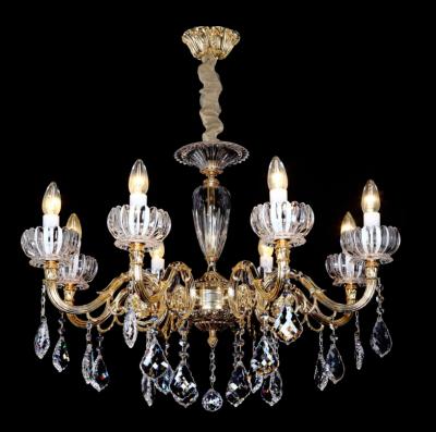 China Modern Luxury Decorative Led Iron Pendant Light Bedroom Gold Living Room Ceiling Chandeliers for sale