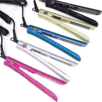 China Safety dropship ceramic straightening iron bling flat irons wholesale private label dropshipping for sale