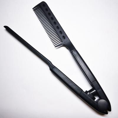 China Safety Straightening Flat Iron Comb for Big Braids Hair Straightener Comb with Firm Handle Styling Easy Comb for Tangled Hair for sale