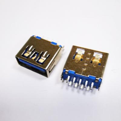 China Solder Type Usb Brass Male Plug Connector A Type Female SMT for sale