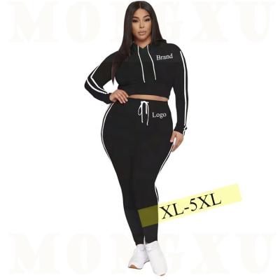 China Custom Logo Women's Long Sleeve Sweatsuit QUICK DRY Set Tracksuit Sportswear Hoodies Gym Set Loungewear Women Casual Sets for sale