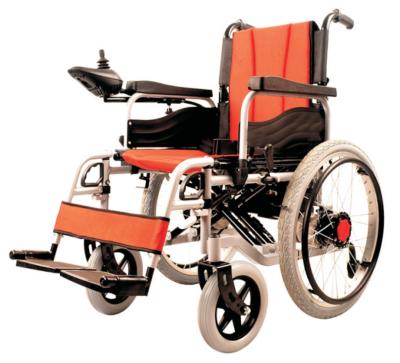 China 250W Electric lightweight folding power wheelchair 6km/h ISO With Brushed Motor for sale