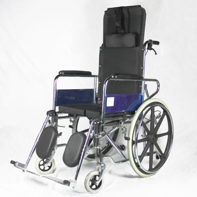 China Multi-Function Rich Accessories Wide Range of Application Scenarios High Back Folding Reclining Wheelchair for sale