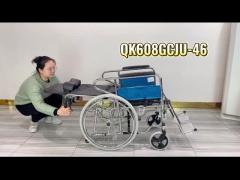 Full-lying Multifunctional Wheelchair with Toilet Foldable Durable Factory Direct Selling Medical Ch