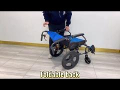 Customized Wheels Lightweight Easy Carry Foldable Manual Wheelchair With Flip-up Armrest Aluminum Wh