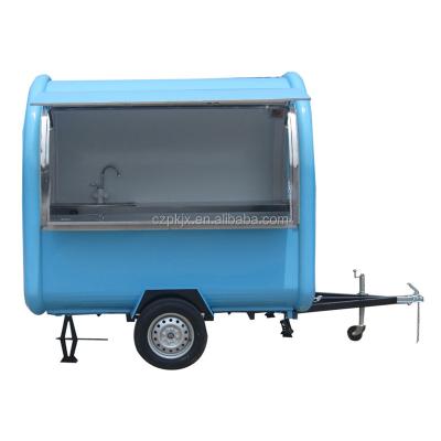 China Dairy Factory Bike Food Cart Mobile Street Coffee Cart Mobile Food Cart with Wheels for sale