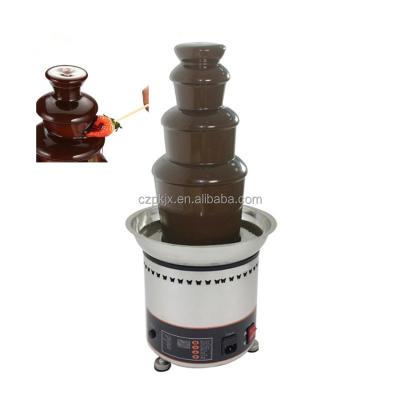 China Hotel Stainless Steel Chocolate Fountain Machine Professional Chocolate Fountain Heating Equipment for sale