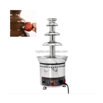 China Hotel Stainless Steel Chocolate Fountain Equipment Fondue Fountain Chocolate Heating Machine for sale